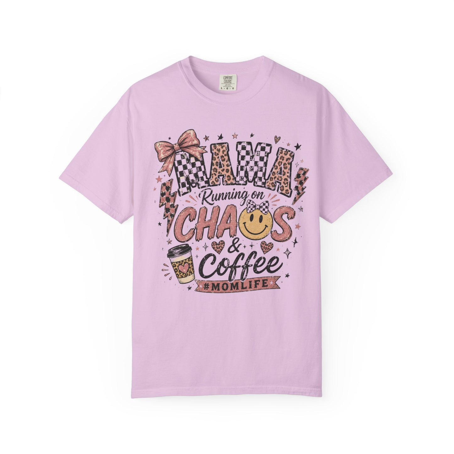 Mama, Running On Chaos And Coffee T-shirt