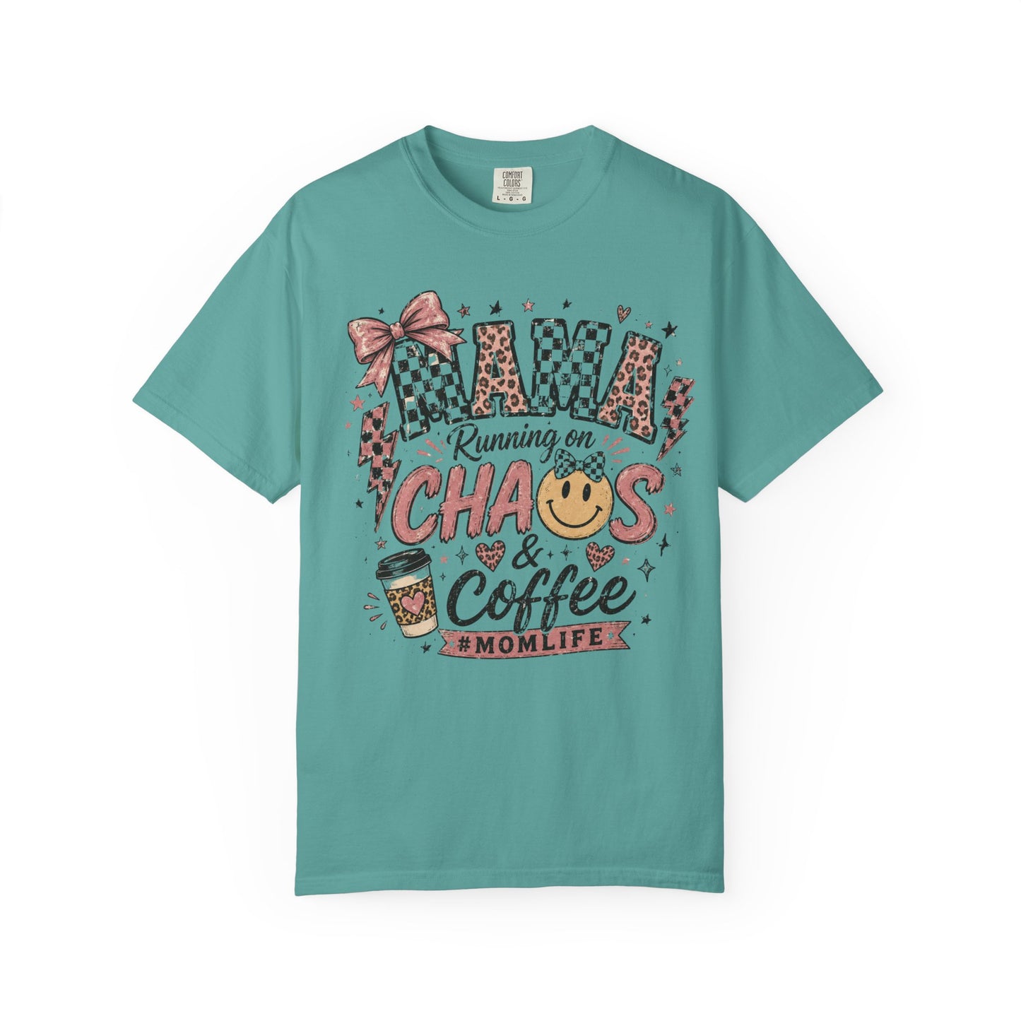 Mama, Running On Chaos And Coffee T-shirt