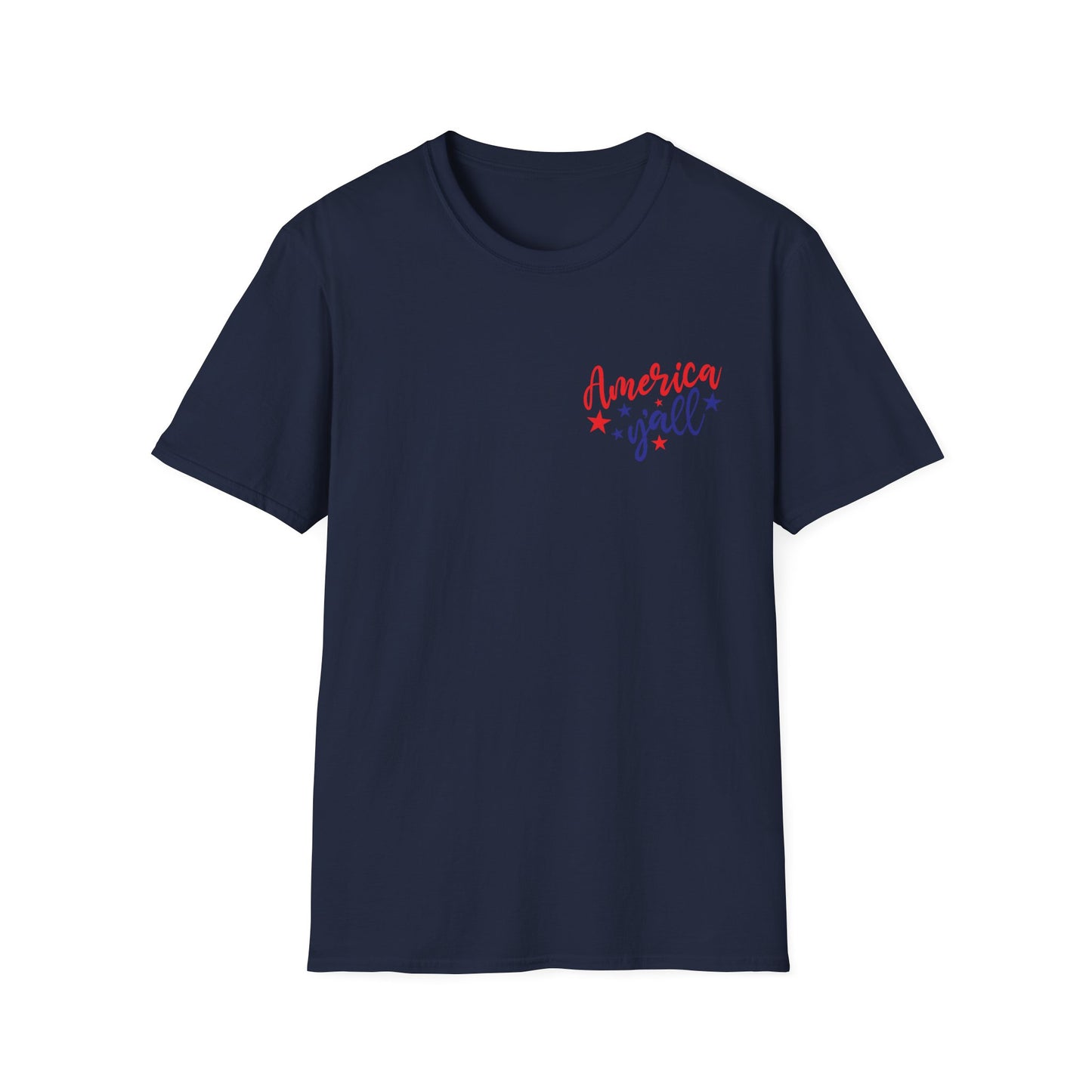 Front and back design for 4th Of July