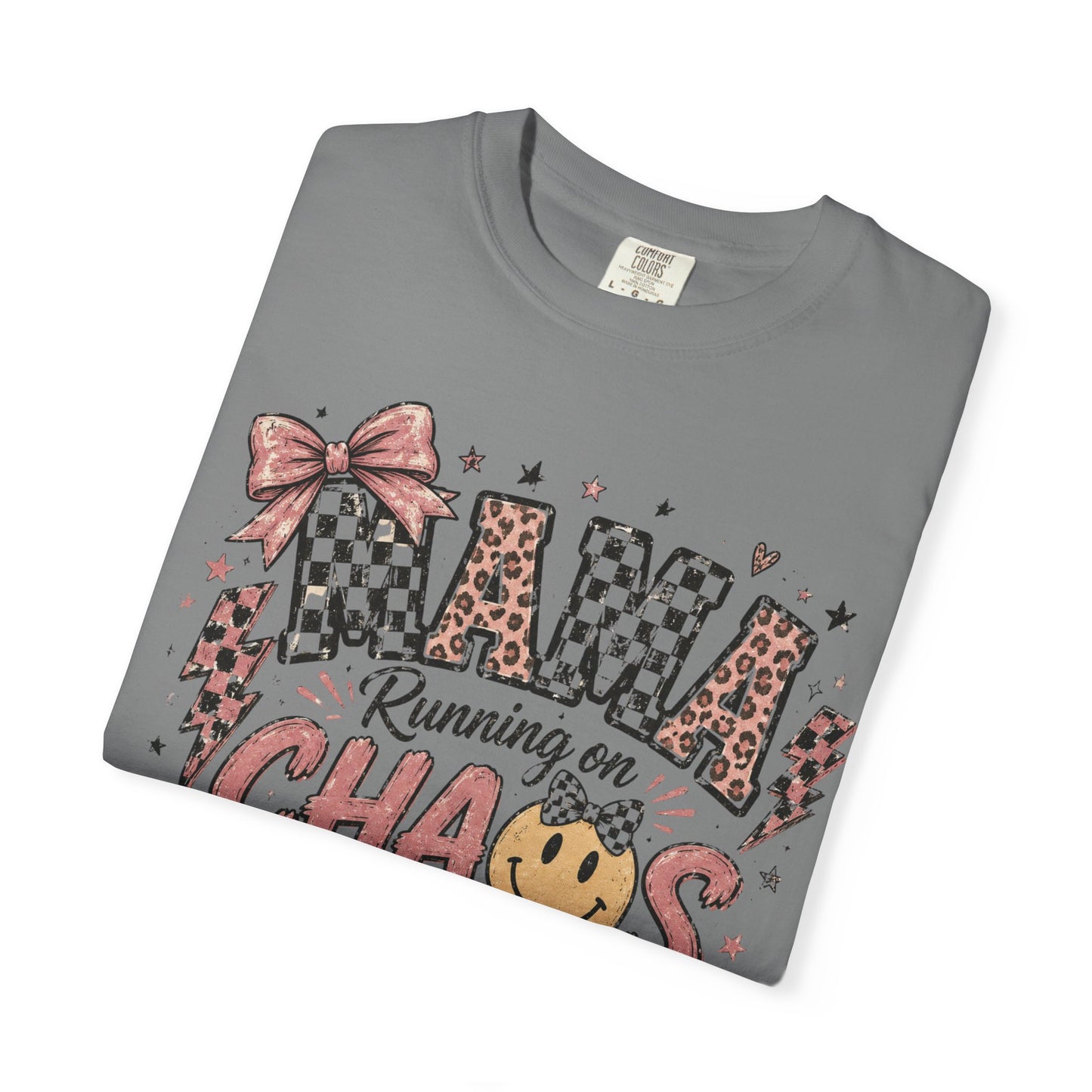 Mama, Running On Chaos And Coffee T-shirt