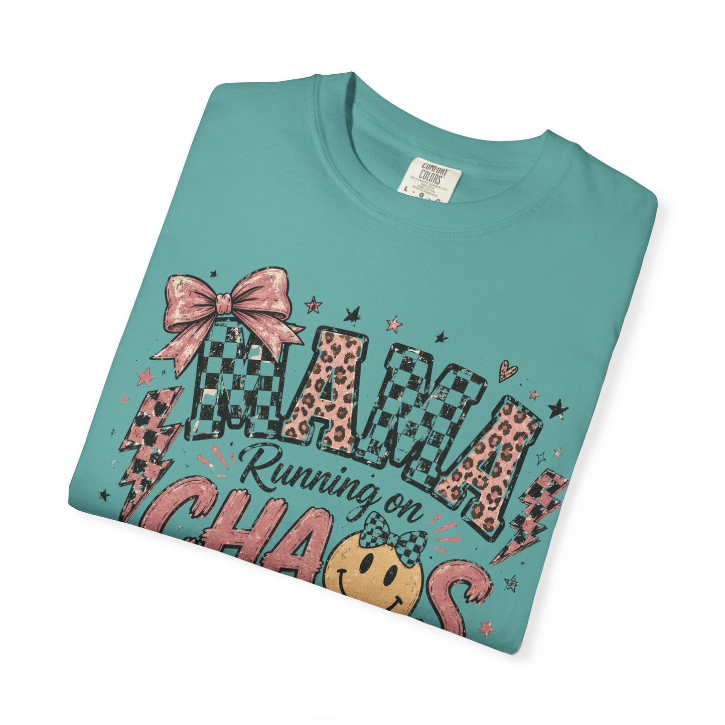 Mama, Running On Chaos And Coffee T-shirt