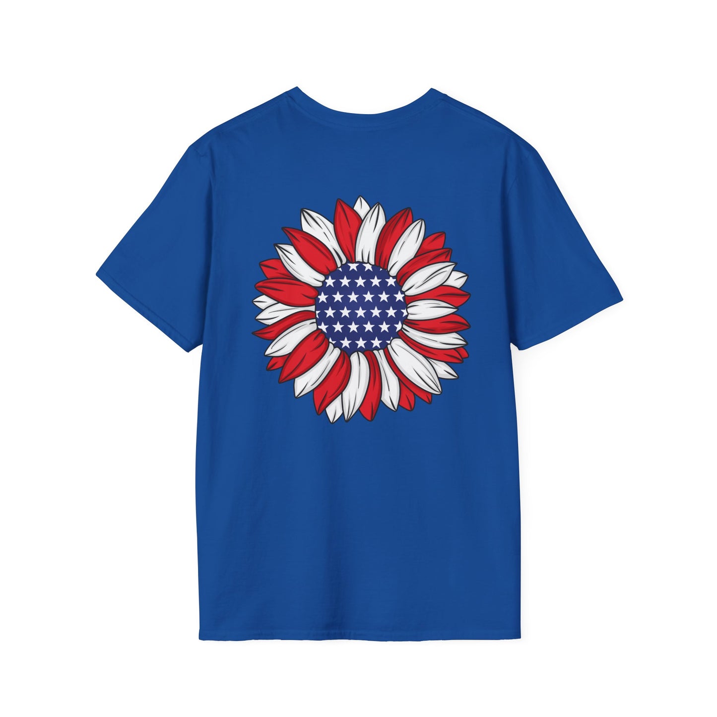 Front and back design for 4th Of July