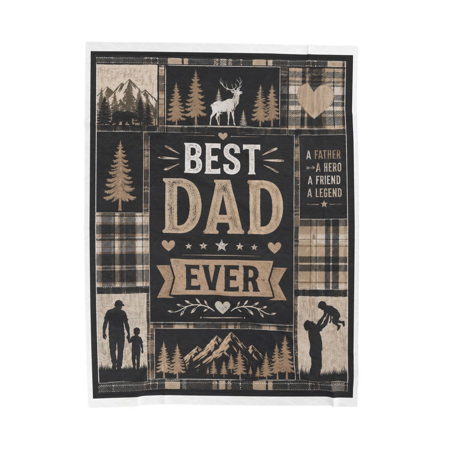 "Best Dad Ever" Plush Blanket