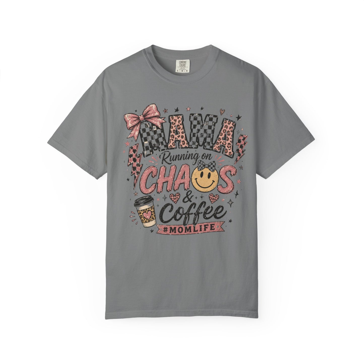 Mama, Running On Chaos And Coffee T-shirt