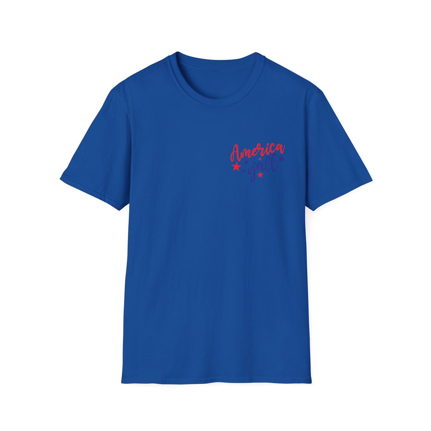 Front and back design for 4th Of July