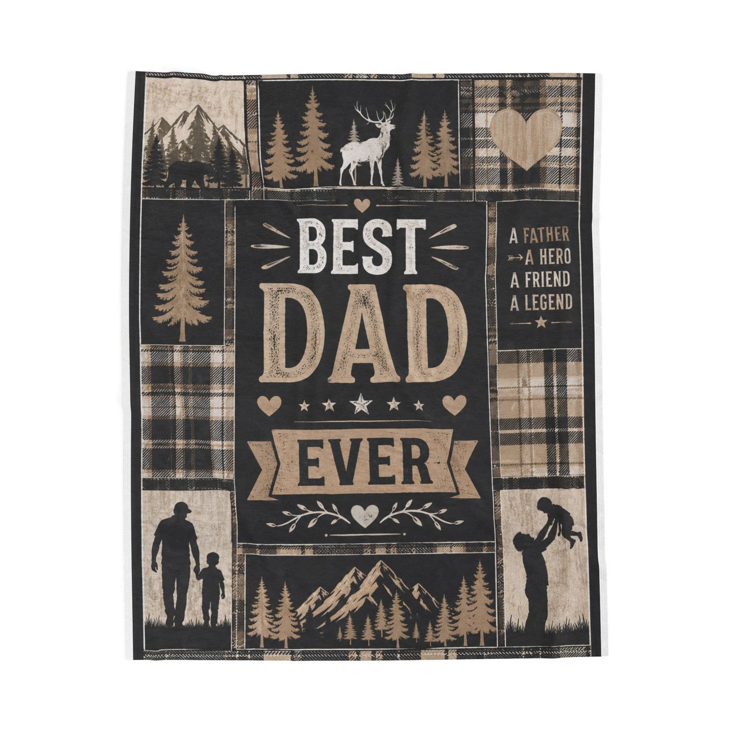 "Best Dad Ever" Plush Blanket