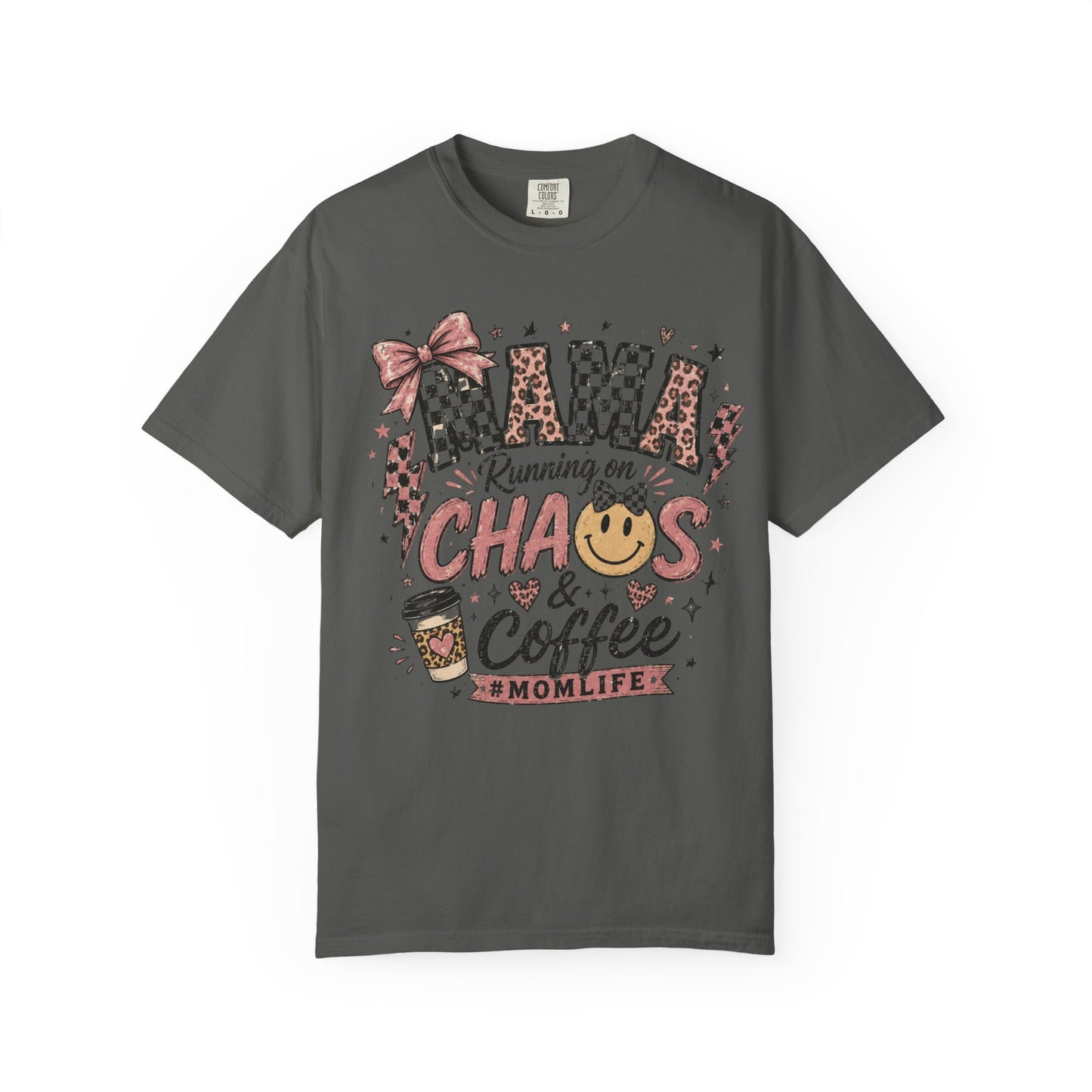 Mama, Running On Chaos And Coffee T-shirt
