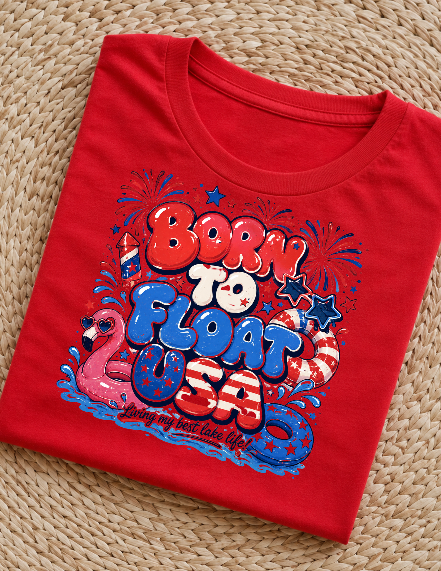 Born To Float USA  T-Shirt