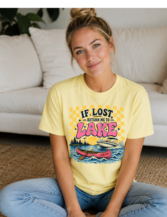 If Lost Return Me To Lake T-shirt