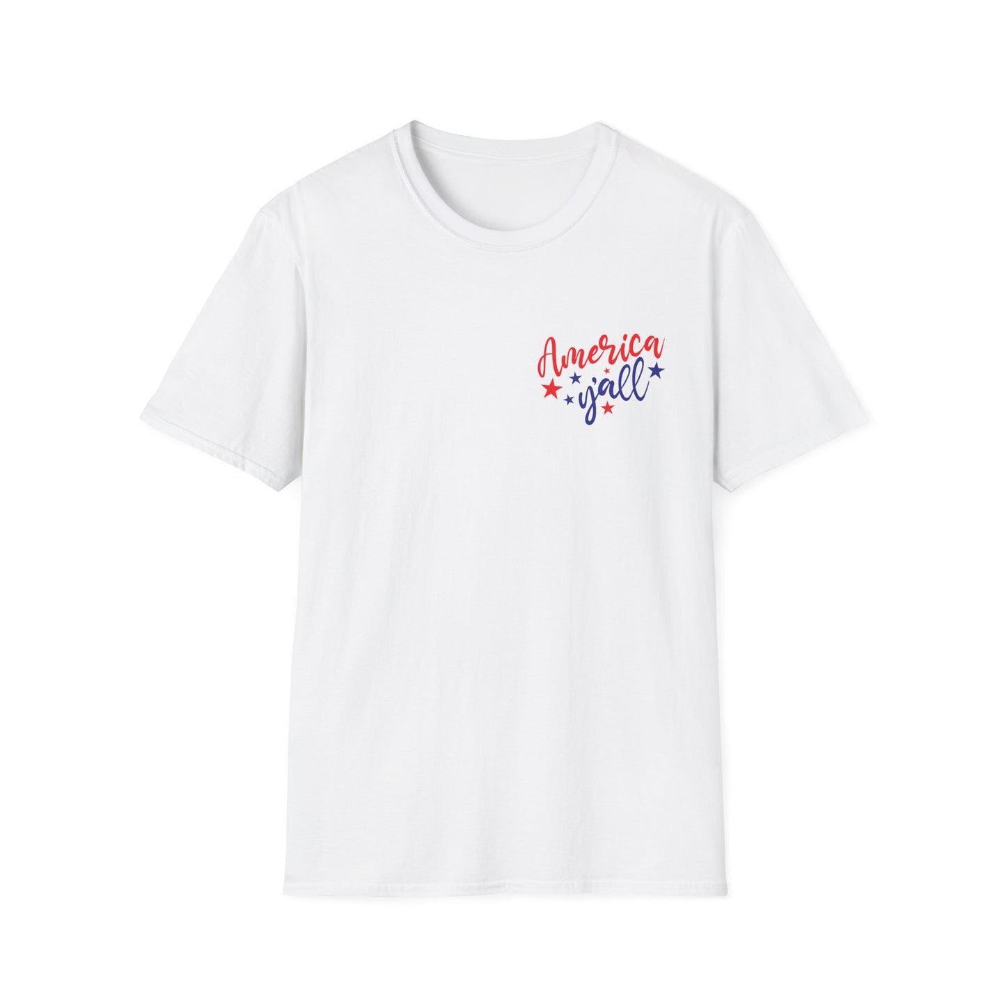 Front and back design for 4th Of July