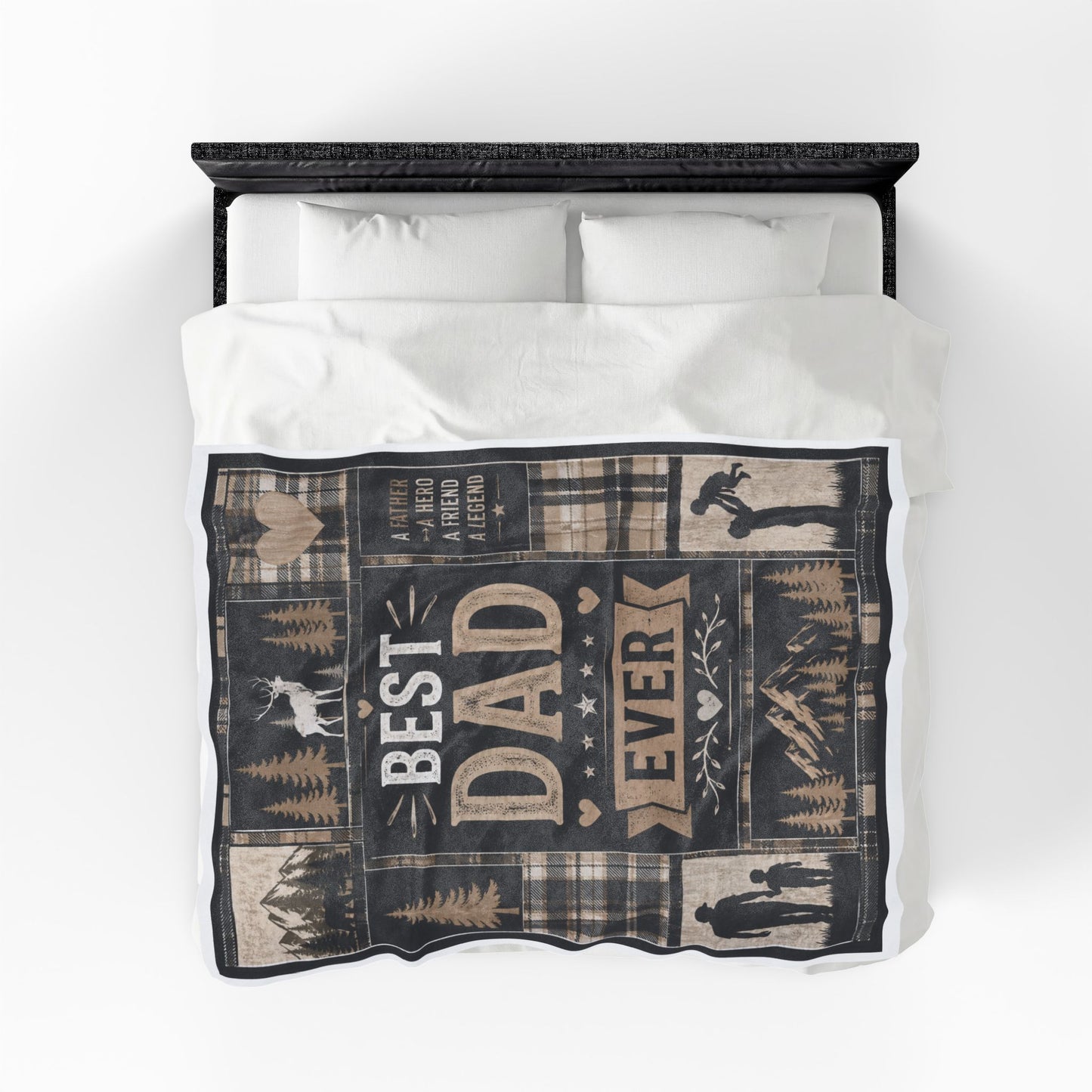"Best Dad Ever" Plush Blanket