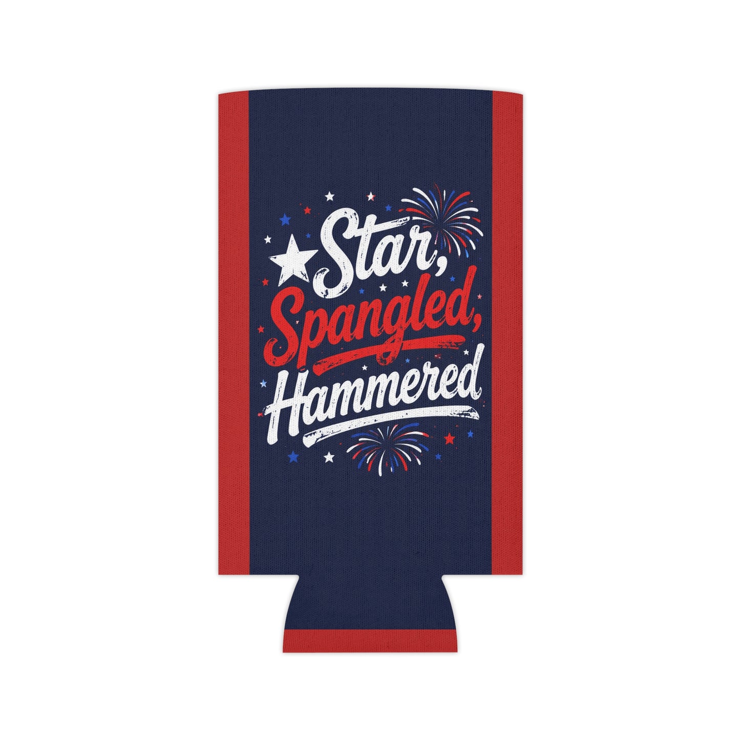 Star, Spangled, Hammered Can Koozie