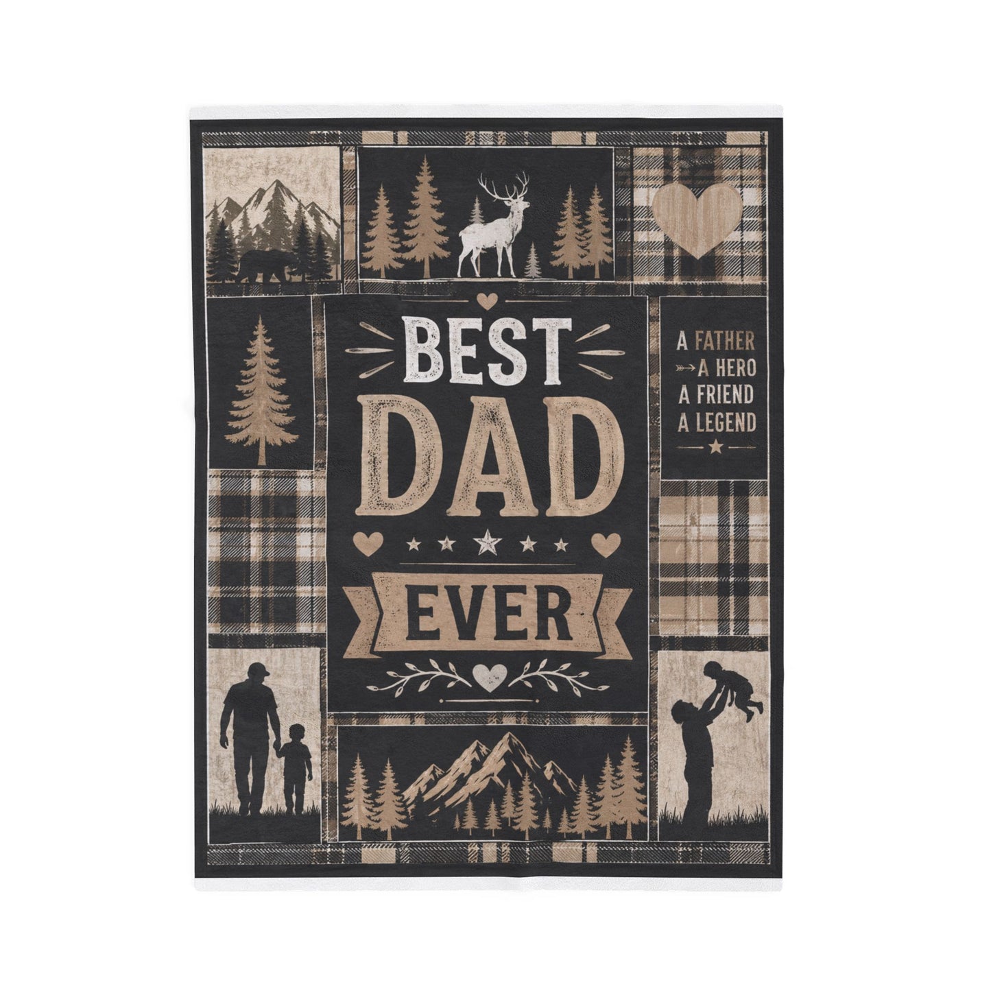"Best Dad Ever" Plush Blanket