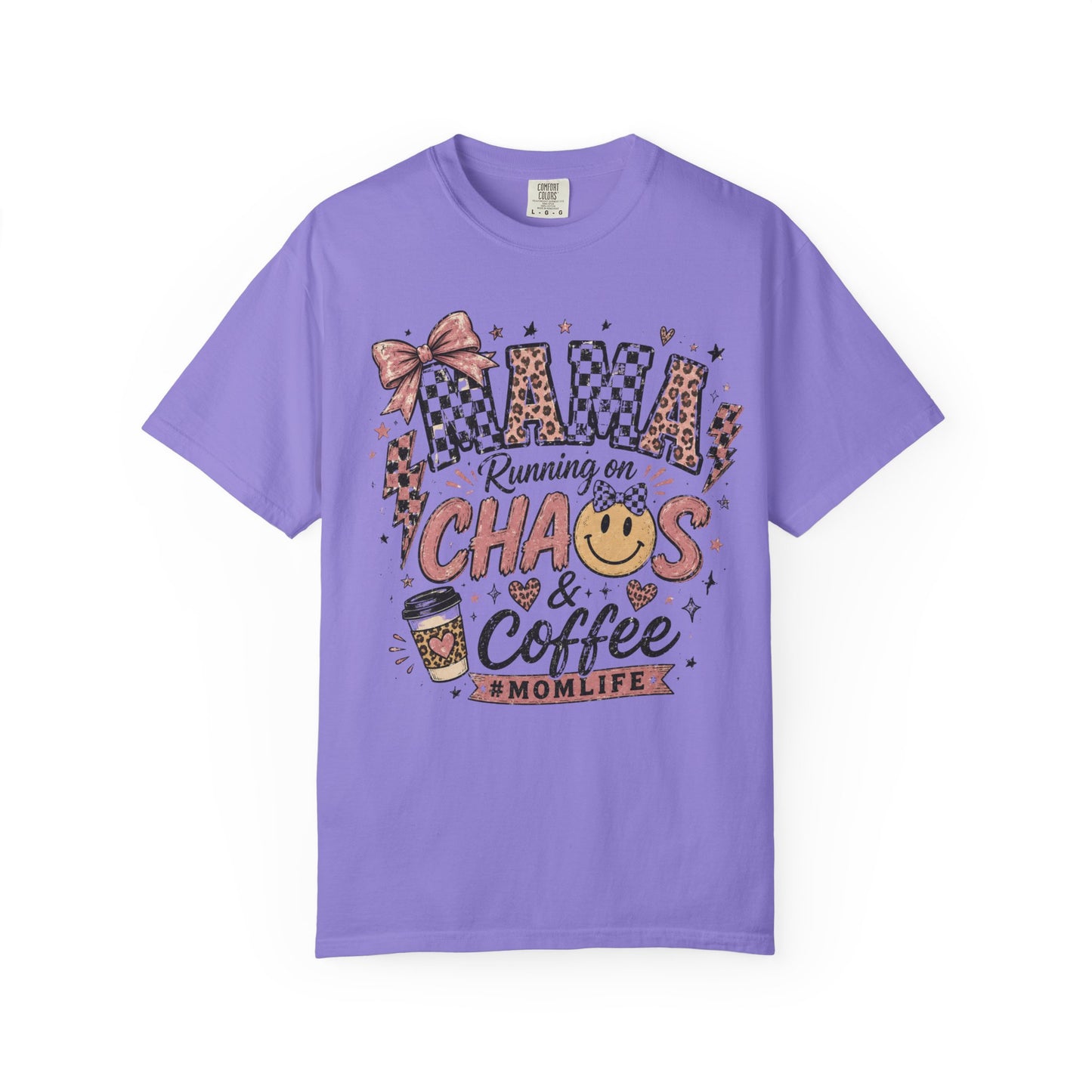 Mama, Running On Chaos And Coffee T-shirt