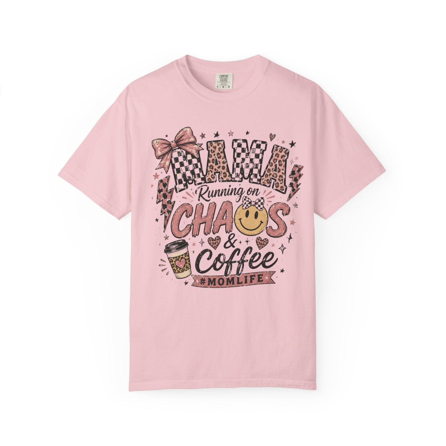 Mama, Running On Chaos And Coffee T-shirt
