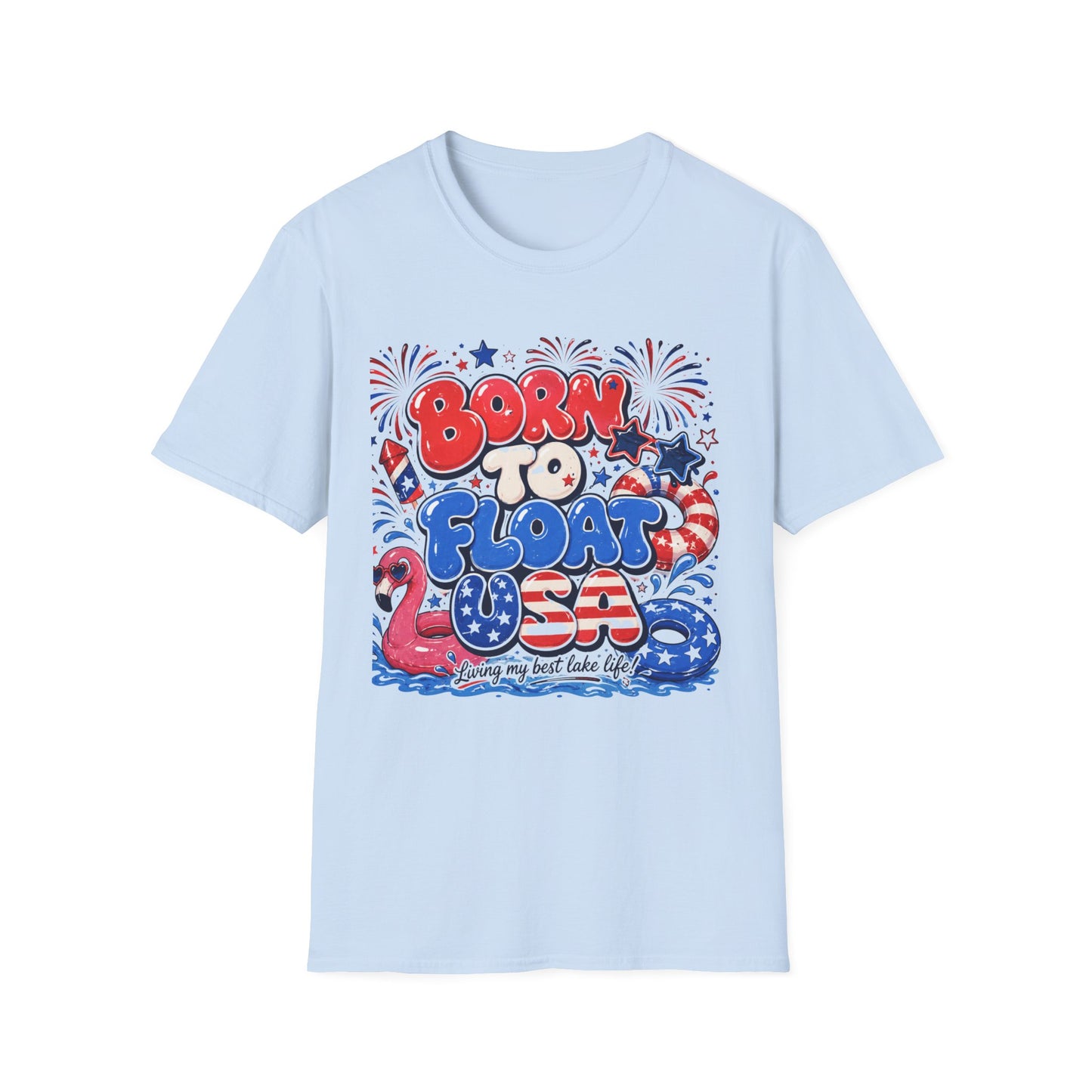 Born To Float USA  T-Shirt