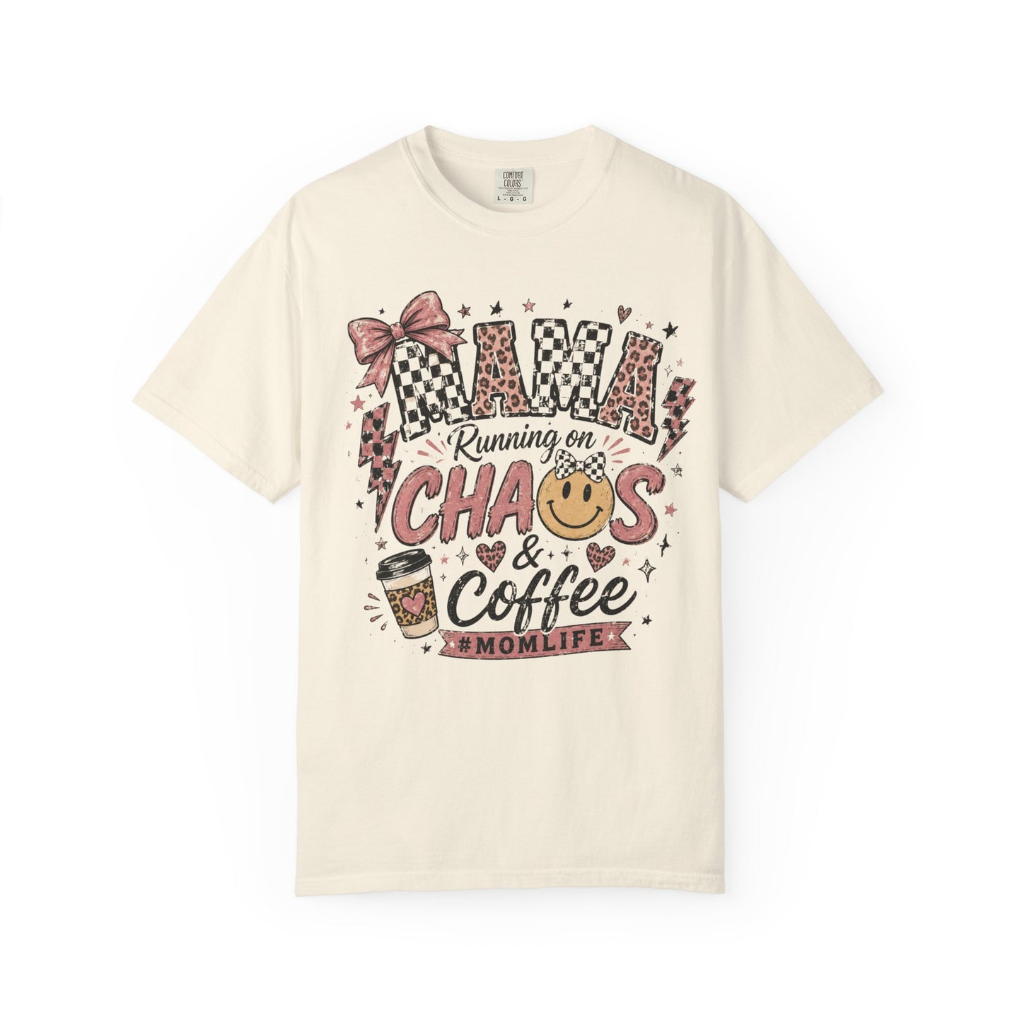 Mama, Running On Chaos And Coffee T-shirt