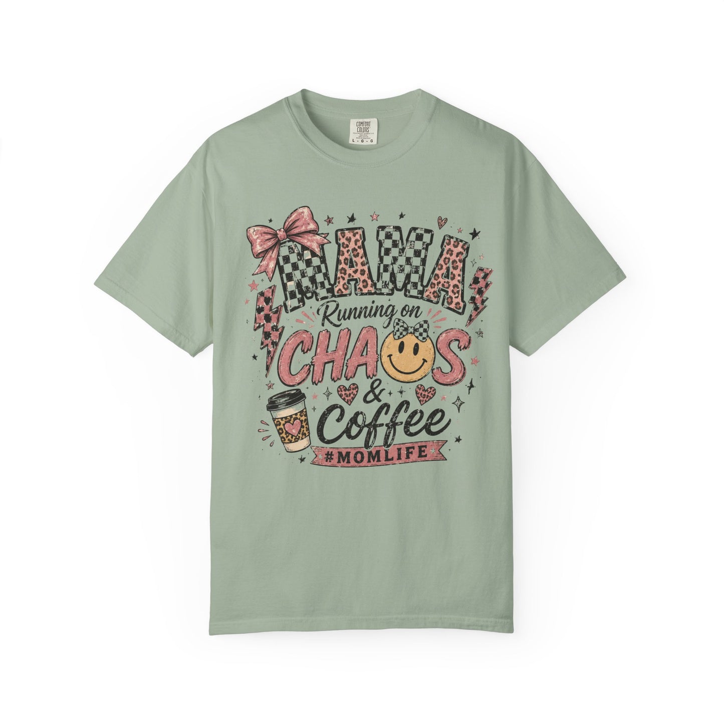 Mama, Running On Chaos And Coffee T-shirt