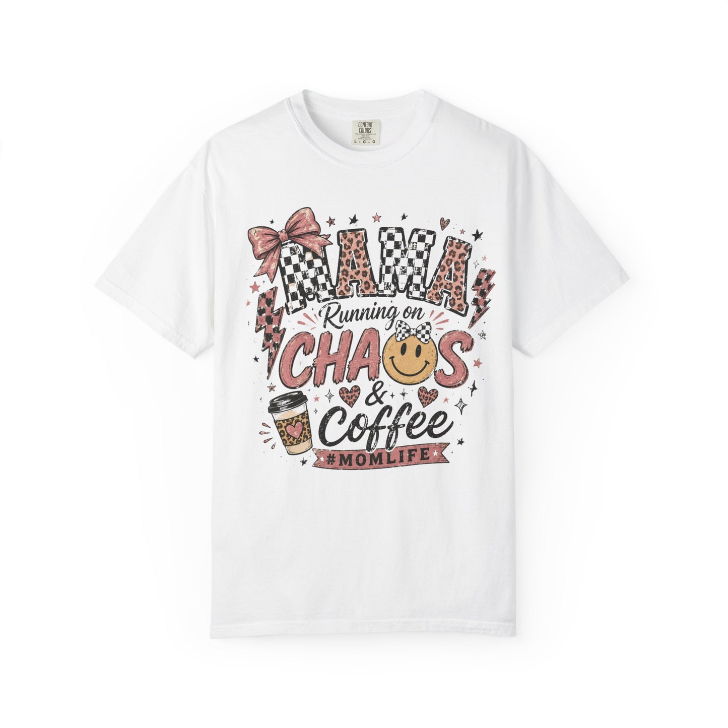 Mama, Running On Chaos And Coffee T-shirt