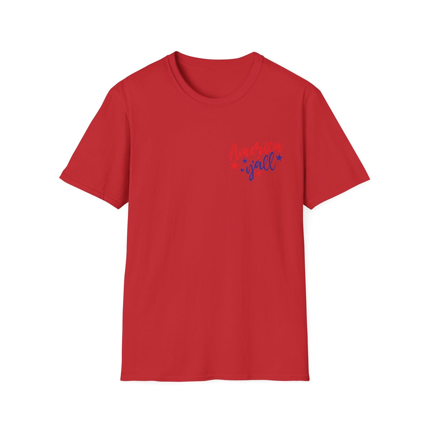 Front and back design for 4th Of July