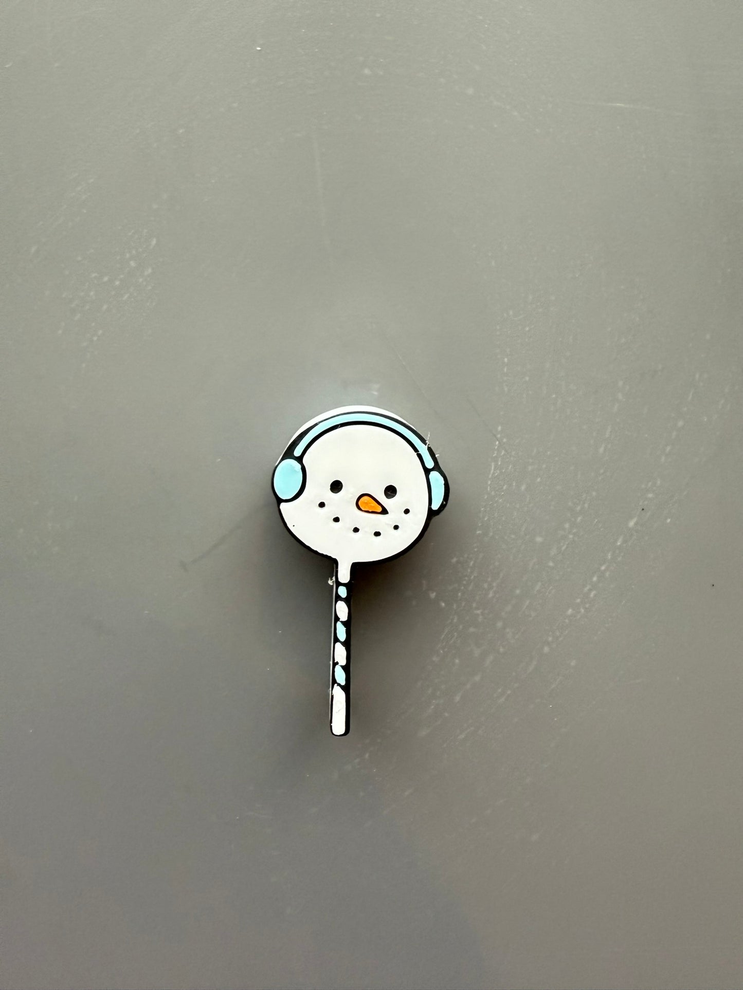 Snowman straw topper