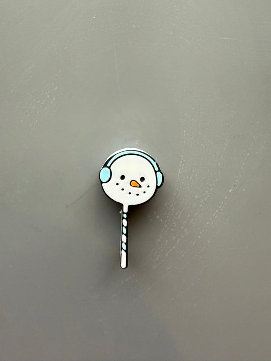 Snowman straw topper